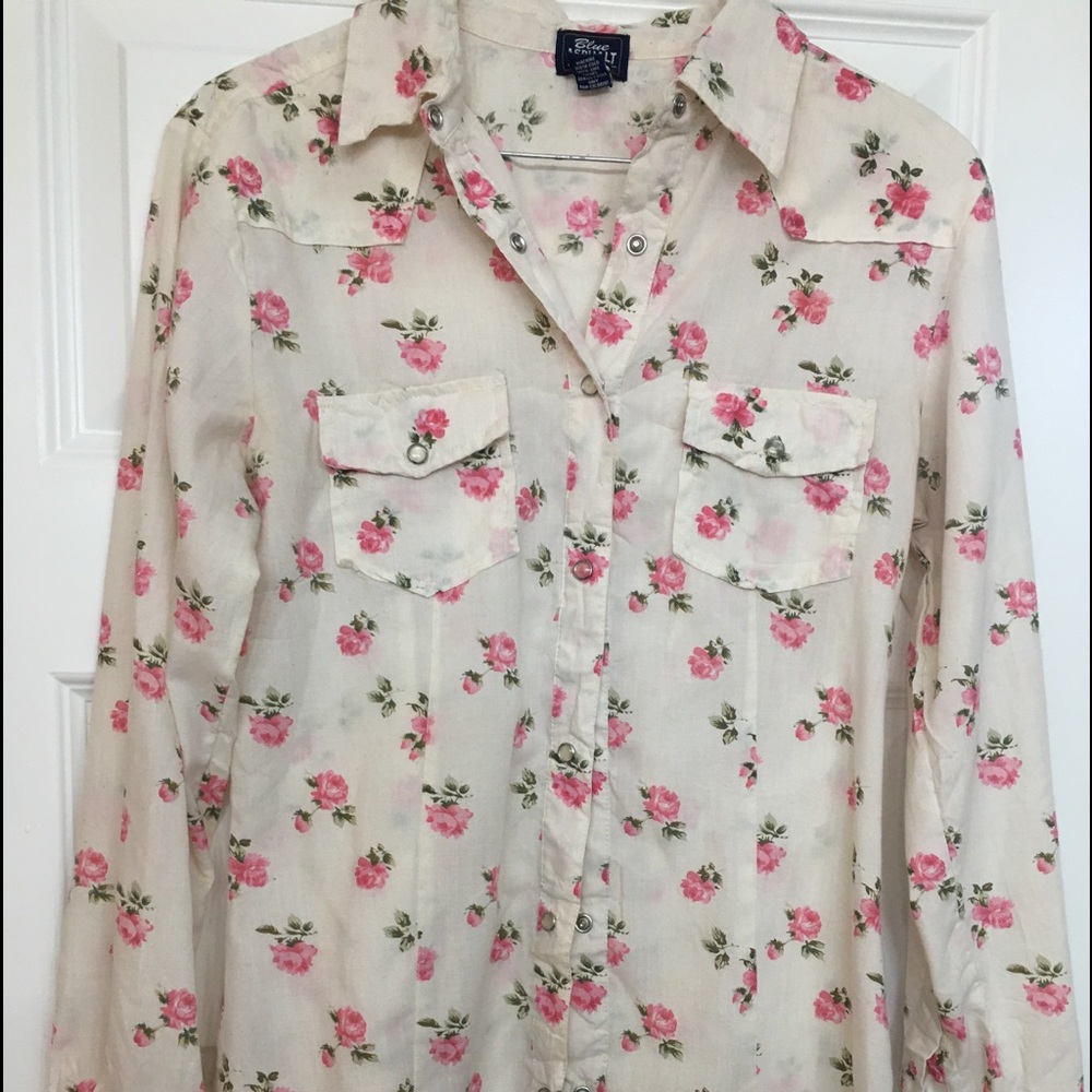 Floral fitted western shirt
